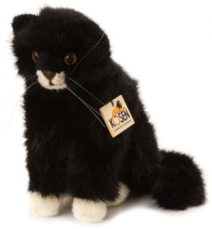 Retired Kosen Animals - BLACK & WHITE CAT SITTING 23CM