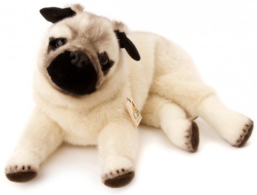 Retired Kosen Animals - PUG LYING (SIR HENRY) 41CM