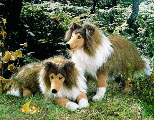 rough collie stuffed animal