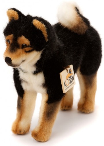 Retired Kosen Animals - SHIBA INU BLACK & TAN STANDING 28CM