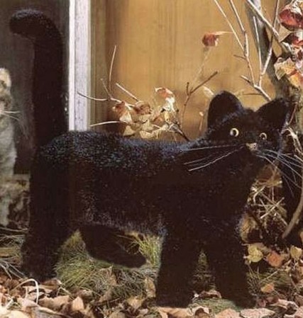 Retired Kosen Animals - BLACK CAT 40CM