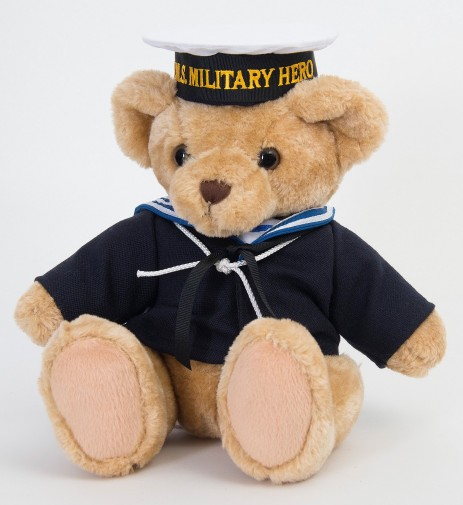 Retired Bears and Animals - 1940S VINTAGE NAVY SAILOR TEDDY BEAR 34CM