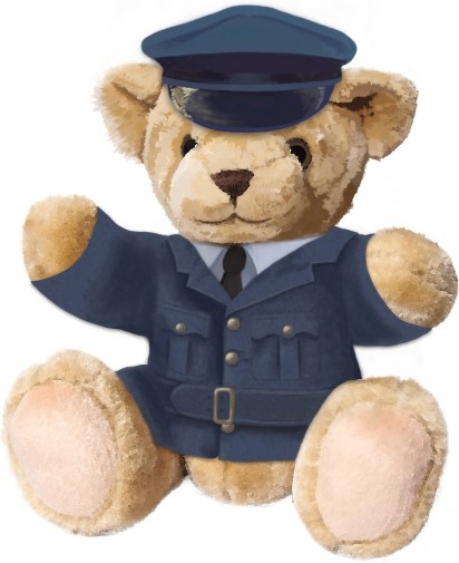 Retired Bears and Animals - RAF AIRMAN TEDDY BEAR 34CM