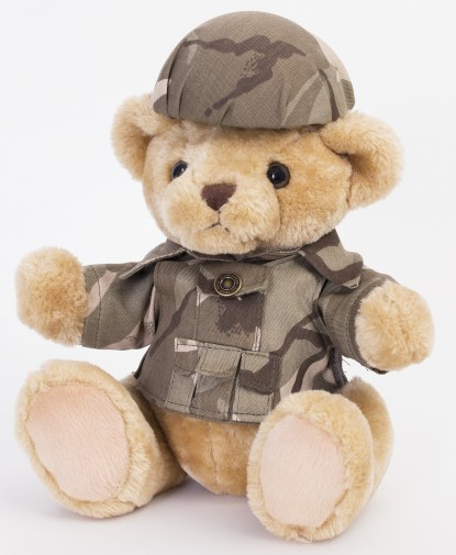 Retired Bears and Animals - SOLDIER TEDDY BEAR 34CM