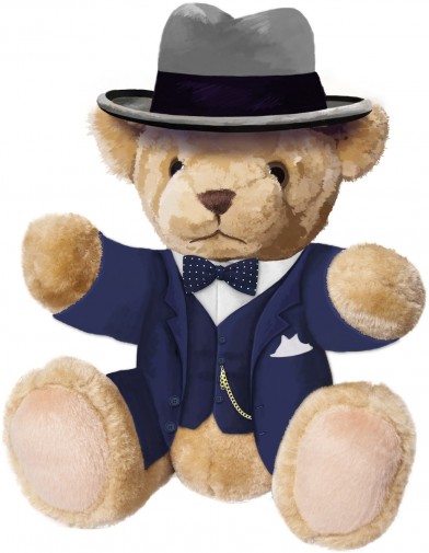 Retired Bears and Animals - WINSTON CHURCHILL TEDDY BEAR 34CM