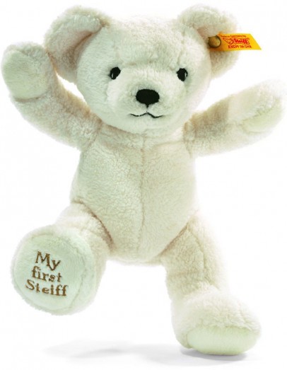 Retired Steiff Bears - MY FIRST STEIFF TEDDY BEAR CREAM 24CM