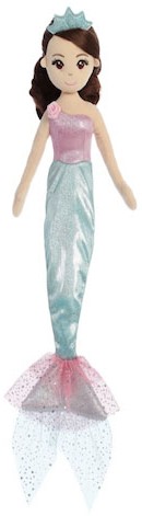 Retired Aurora - SEA SHIMMERS MERMAID PRINCESS TEAL 18"