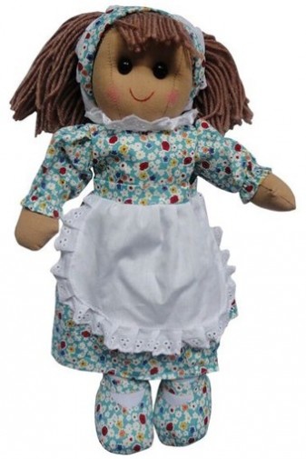 Retired Other - RAG DOLL FLORAL/WHITE APRON 40CM