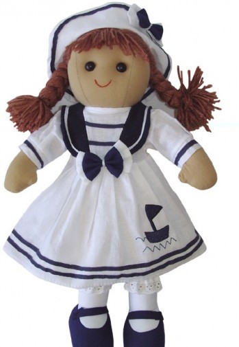 Retired Bears and Animals - SAILOR GIRL RAG DOLL 40CM