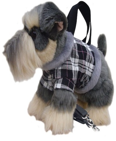 Retired Faithful Friends - SCHNAUZER SOFT TOY DOG HANDBAG/SHOULDER BAG 12"