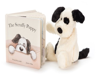 Retired Jellycat at Corfe Bears - BOOK - THE SCRUFFY PUPPY BOOK