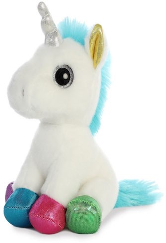 Retired Aurora - SPARKLE TAILS JEWEL WHITE UNICORN 7"