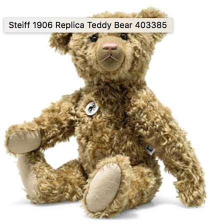 Retired Steiff Bears - TEDDY BEAR REPLICA 1906 50CM