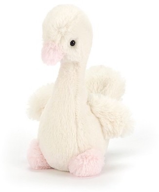 Retired Jellycat at Corfe Bears - SYLLABUB PINK SWAN RATTLE 16CM