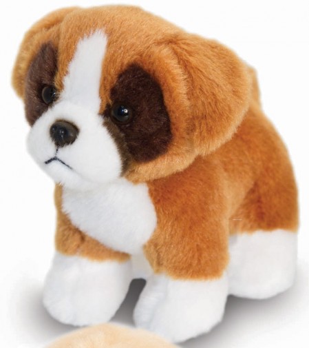 Retired Bears and Animals - SAINT BERNARD DOG WITH BARK 12CM