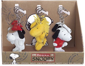 Retired Bears and Animals - SNOOPY & WOODSTOCK ASTD. KEYRING 9CM