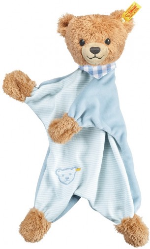 Retired Steiff Bears - SLEEP WELL BEAR COMFORTER BLUE 30CM