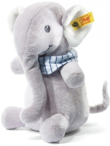 Retired Steiff Bears - ELI ELEPHANT GREY 19CM