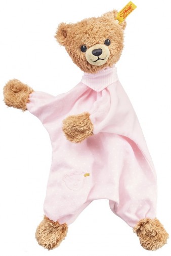 Retired Steiff Bears - SLEEP WELL BEAR COMFORTER PINK 30CM