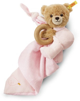 Retired Steiff Bears - SLEEP WELL BEAR 3 IN 1 TOY PINK 16CM