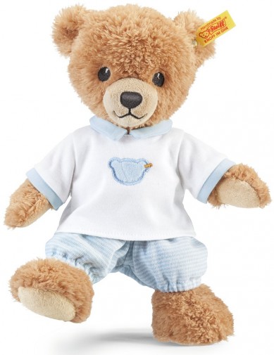 Retired Steiff Bears - SLEEP WELL BEAR BLUE PJS 25CM