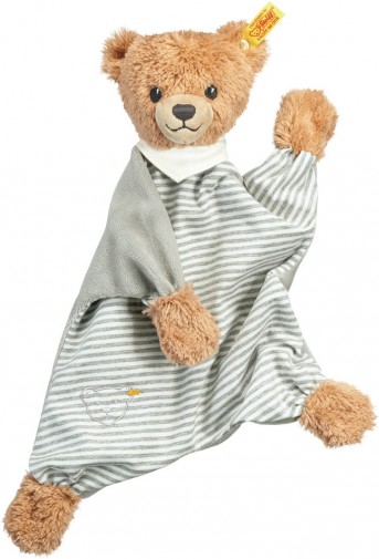 Retired Steiff Bears - SLEEP WELL BEAR COMFORTER GREY 30CM