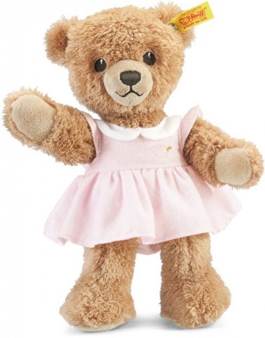 Retired Steiff Bears - SLEEP WELL BEAR PINK DRESS 25CM