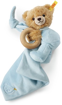 Retired Steiff Bears - SLEEP WELL BEAR 3 IN 1 TOY BLUE 16CM