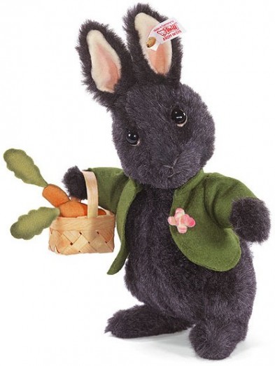 Retired Steiff Bears - BLACK RABBIT 28CM