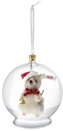 Retired Steiff Bears - CHRISTMAS MOUSE BAUBLE 8CM