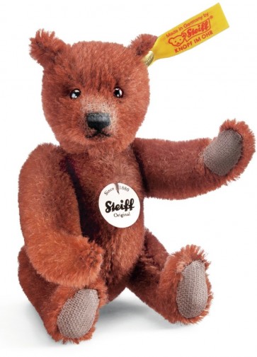 Retired Steiff Bears - MINIATURE TEDDY BEAR RUSSET 12CM