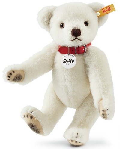 Retired Steiff Bears - CLASSIC TEDDY BEAR WHITE ALPACA 30CM