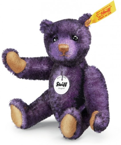 Retired Steiff Bears - MINIATURE AUBERGINE TIP TEDDY BEAR 12CM