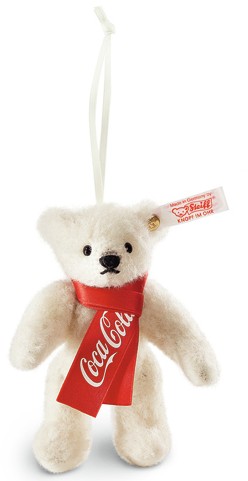 Retired Steiff Bears - COCA COLA POLAR BEAR ORNAMENT 10CM