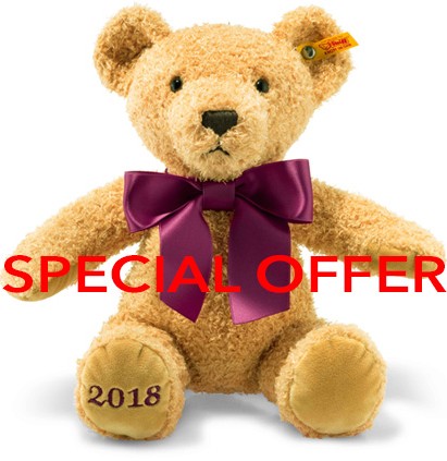 Retired Steiff Bears - COSY YEAR BEAR 2018 *SPECIAL OFFER*