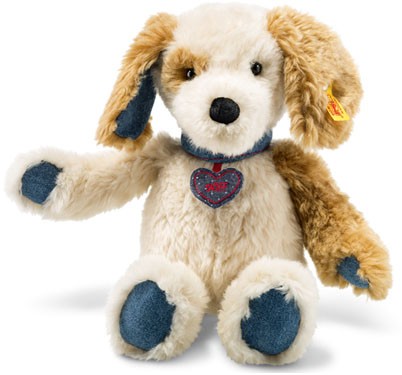 Retired Steiff Bears - DENIM DARLINGS SNIFF DOG 32CM