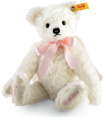 Retired Steiff Bears - GUARDIAN ANGEL TEDDY BEAR PINK 27CM