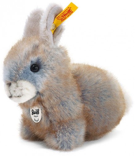 Retired Steiff Bears - HOPPEL RABBIT GREY 14CM