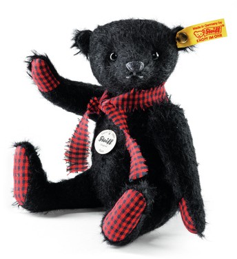 Retired Steiff Bears - CLASSIC TEDDY BEAR MATTI BLACK 22CM