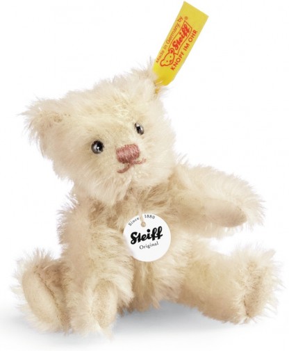 Retired Steiff Bears - MINI TEDDY BEAR CREAM 10CM