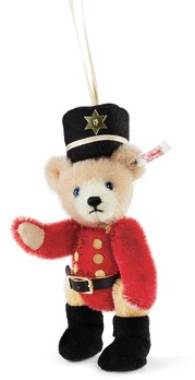 Retired Steiff Bears - TEDDY BEAR NUTCRACKER ORNAMENT 12CM