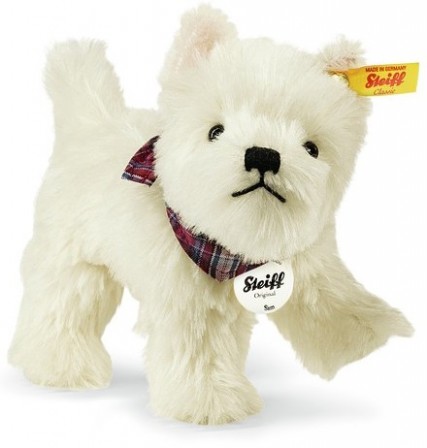 Retired Steiff Bears - SAM WEST HIGHLAND TERRIER 21CM