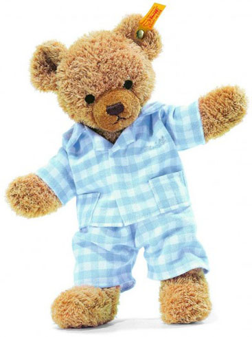 Retired Steiff Bears - SLEEP WELL BEAR BLUE 28CM