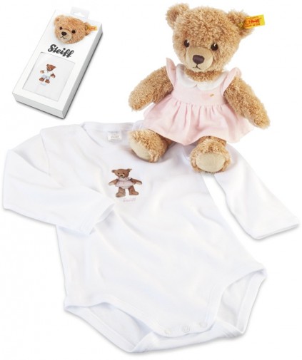 Retired Steiff Bears - SLEEP WELL BEAR GIFT SET PINK