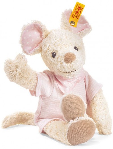 Retired Steiff Bears - SNIFFY MOUSE PINK 28CM