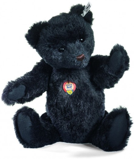 Retired Steiff Bears - TEDDY BEAR 1961 REPLICA BLACK 43CM