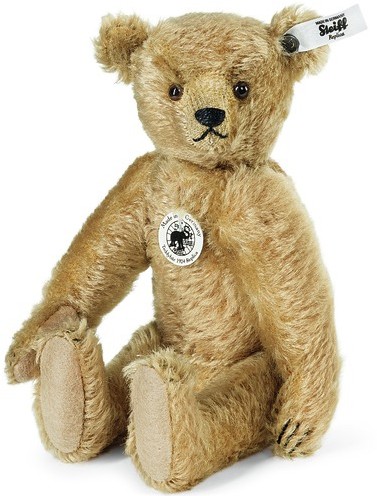 Retired Steiff Bears - TEDDY BEAR REPLICA 1924 DARK BRASS 21CM