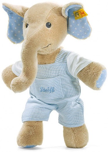 Retired Steiff Bears - TRAMPILI ELEPHANT BLUE 28CM