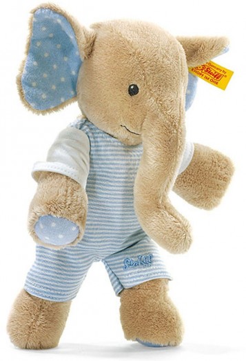 Retired Steiff Bears - TRAMPILI ELEPHANT BLUE 20CM