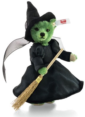 Retired Steiff Bears - WICKED WITCH MINI TEDDY BEAR 14CM